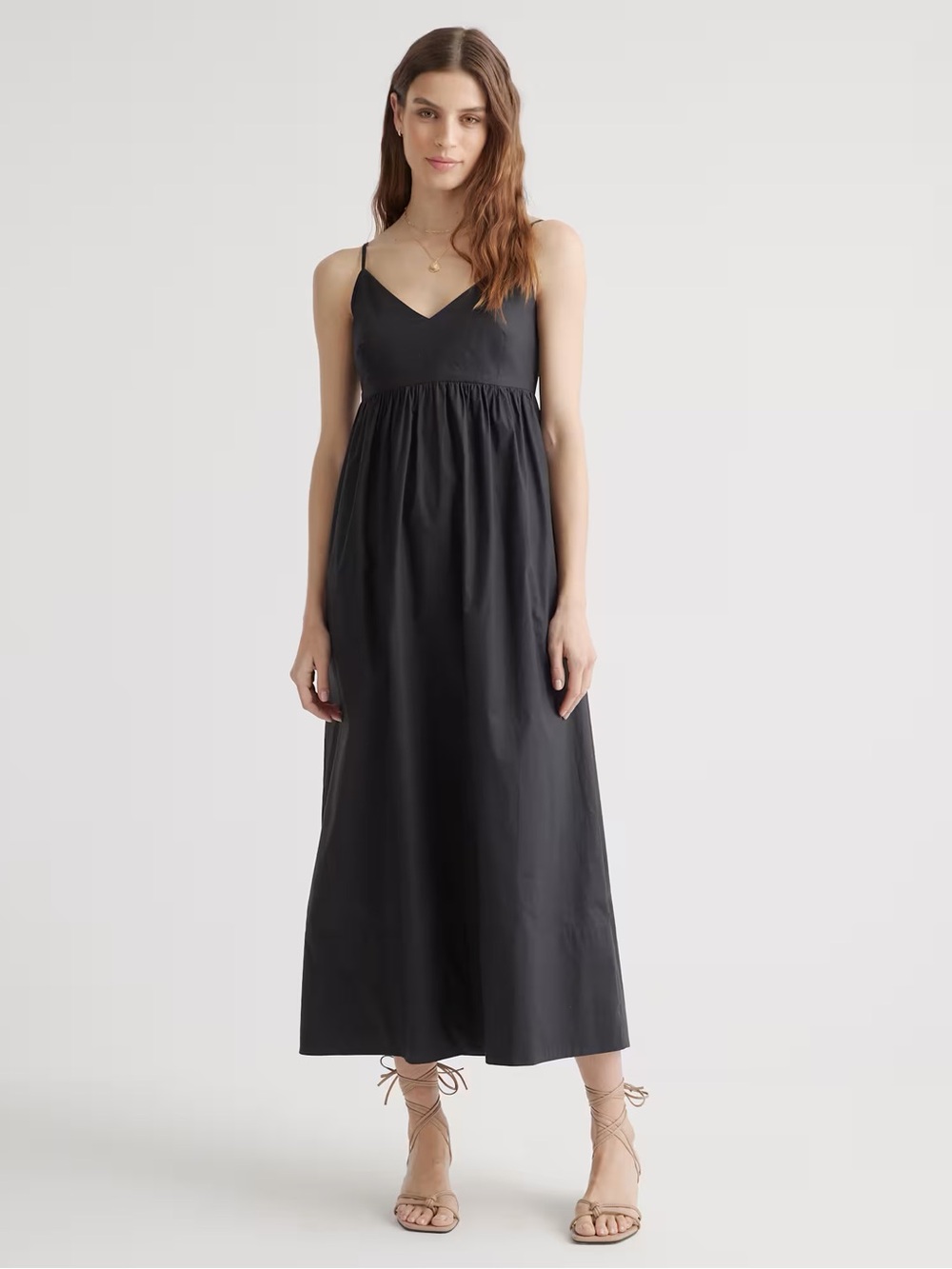 Quince | 100% Organic Cotton Sleeveless Maxi Dress, M